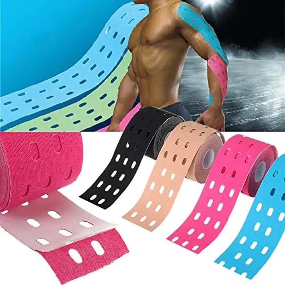 5m X 5cm Muscle Tape Elastic Knee Pad Self-Adhesive Bandage Breathable Physiotherapy Therapeutic Tape Basketball