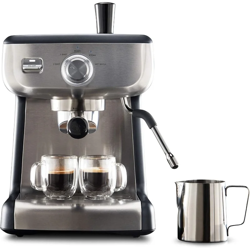 

Temp iQ Espresso Machine with Steam Wand, Stainless