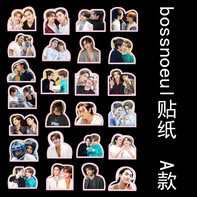 25pcs New Thailand Stars Drama Love In The Air Boss noeul Phayu Rain Bossnoeul cute stickers Bossnoeul  gift