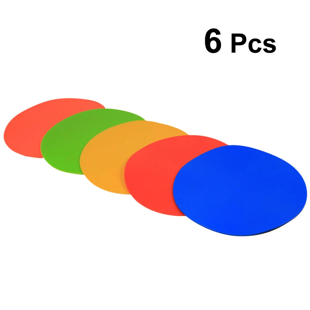6 قطعة علامات قرص تدريب كرة القدم 23 سنتيمتر Tpe علامات بقعة ملونة متينة لكرة القدم الهوكي كرة السلة التدريبات فريق الرياضة