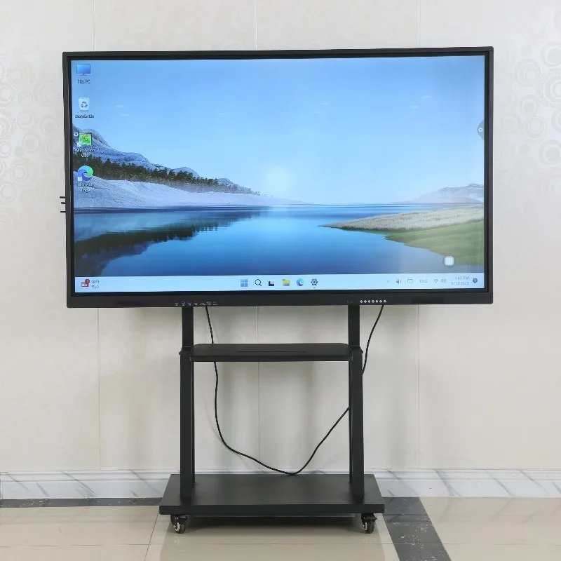 55/65/75/86/98/110 inch finger 40 multi-touch screen LED display electronic digital interactive smart whiteboard