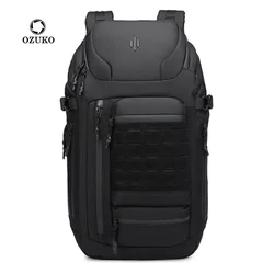 Ozuko Travel Laptop Backpack Large Capacity College Backpack Business Commute Bag Fit 17 Inch Laptops For Men