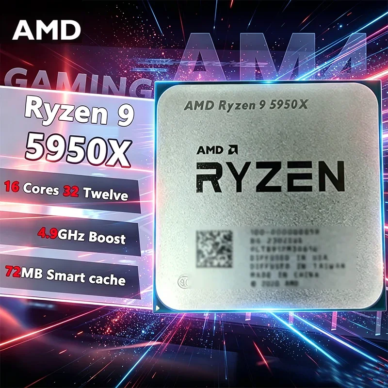 Ryzen 5000 R9 5950x AMD Gaming CPU R9 5950X Ryzen 5950X 16C 32T