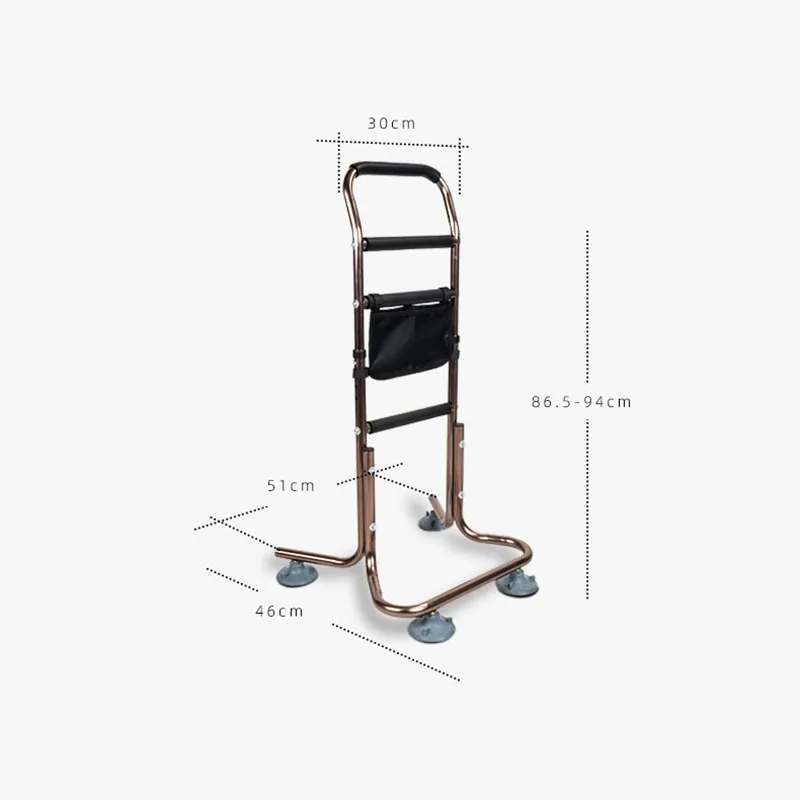 Bedside Aid HandraiMove Up Booster Elderly Pregnant Women Toilet Stand Up Armrest Adjustable Walking Assist Aluminum Alloy Frame