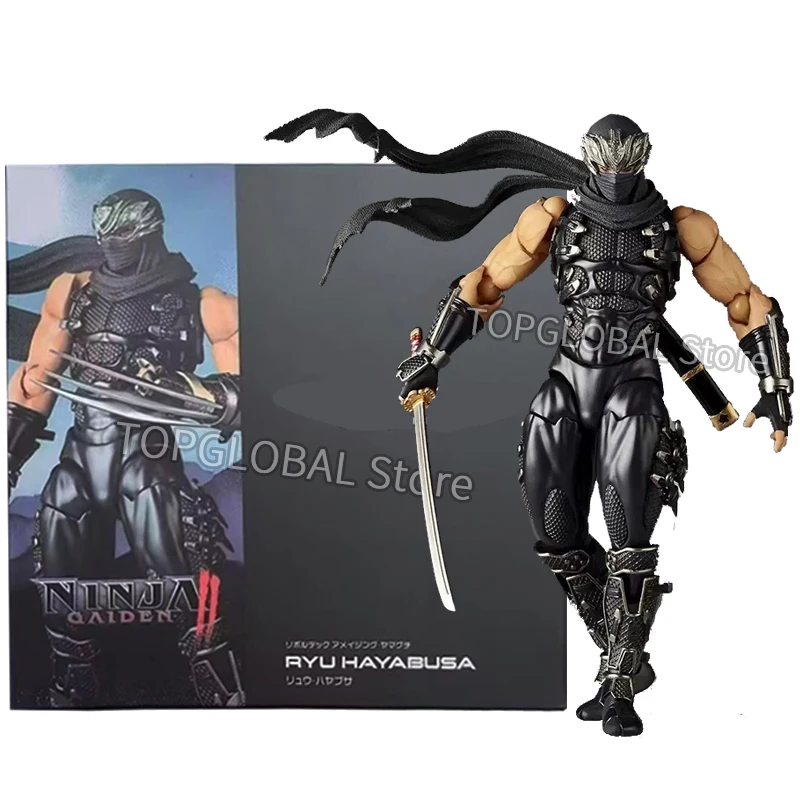 Revoltech Ninja Gaiden RYU HAYABUSA Ninja Gaiden figura de acción Kaiyodo increíble Yamaguchi Razor's Edge estatuilla juguetes en miniatura de PVC