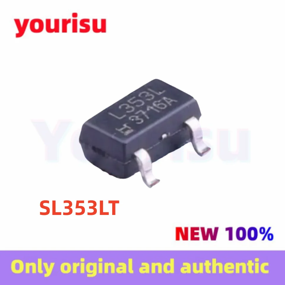 10Pcs/Lot original stock SL353LT silk screen L353L SOT-23 patch full polarity low-power Hall switch sensor