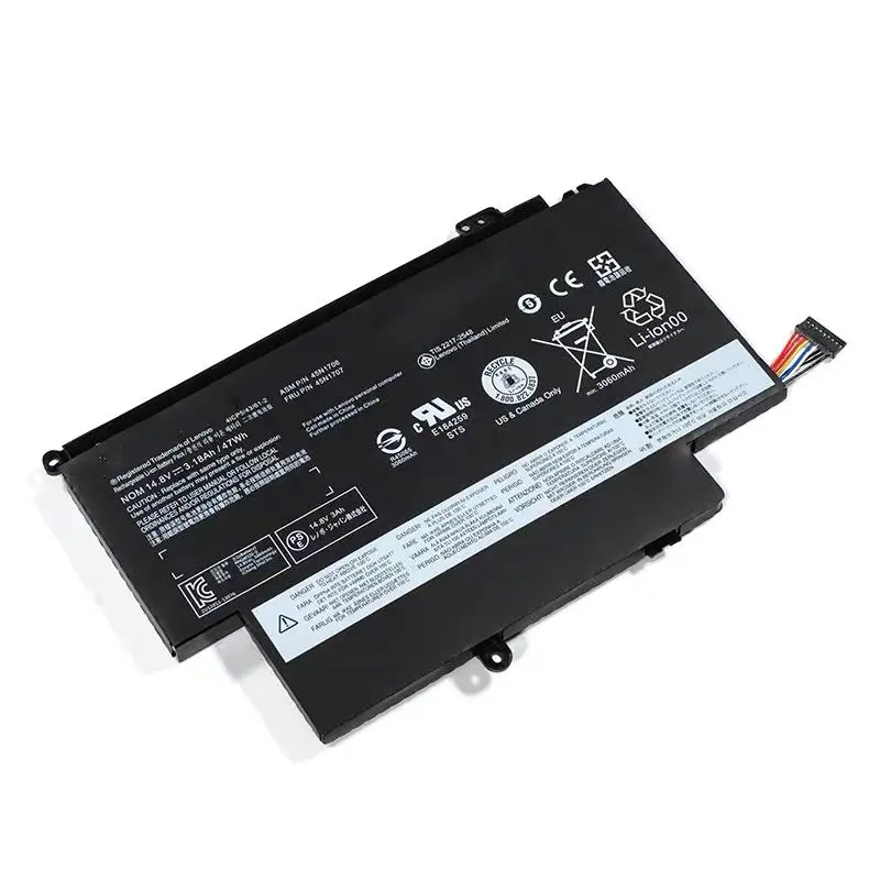 

45N1706 45N1707 Laptop Battery for Lenovo ThinkPad S1 Yoga12 20CDS00800 20CDS00700 20CDS00500 45N1704 45N1705 14.8V 47Wh/3180mAh