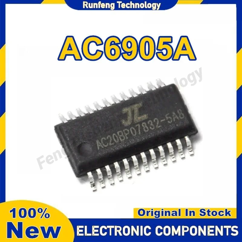 

10PCS 100% New AC6905A SSOP24 lossless decoding Bluetooth chip IC