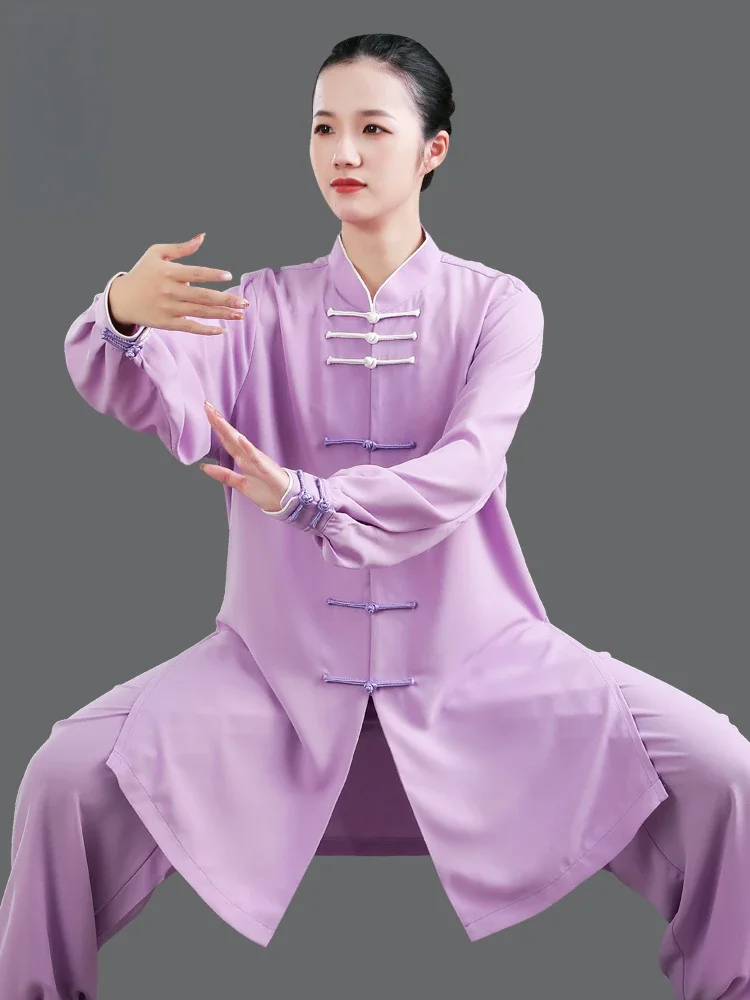 Tai Chi Uniform High Quality Wushu Kung Fu Clothing Female Martial Arts Uniform Wing Chun Jacket Pants Tai Chi Exercise Clothing