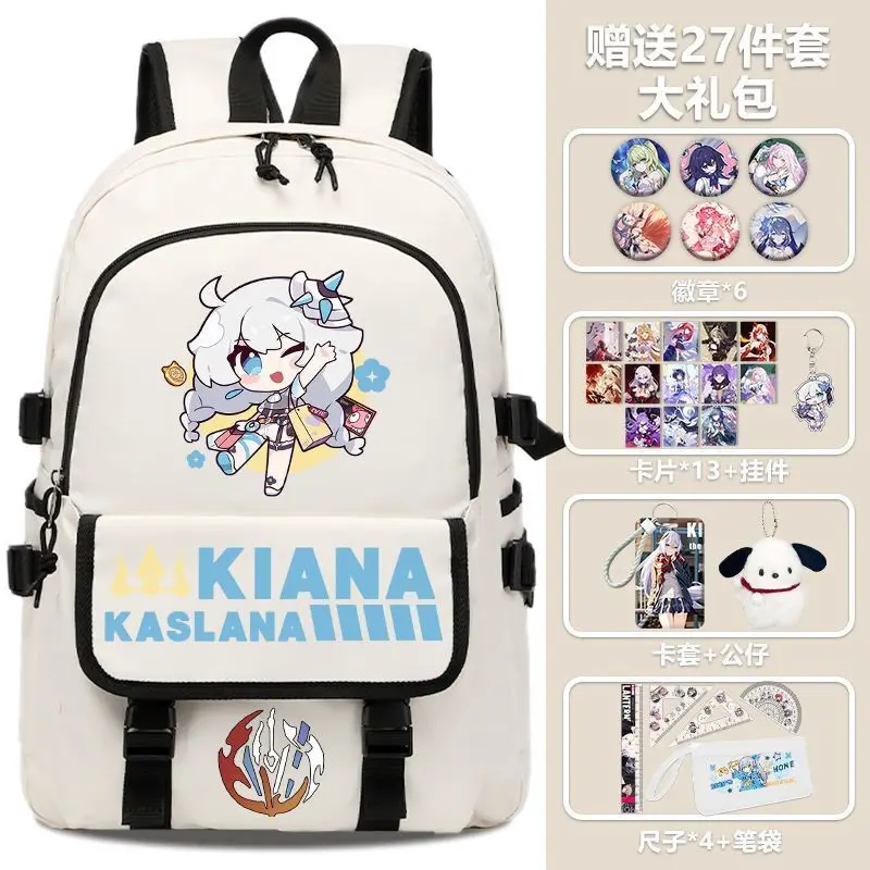 

Anime Honkai Impact 3 Bag Middle Girls 2025 New Large Capacity Lightweight Backpack For Elementary School Students In Grades Thr