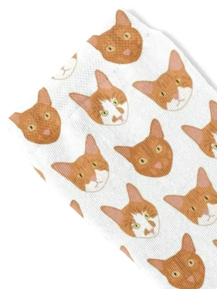Ginger Cats White Socks custom winter thermal christmas gift Stockings man Socks Women's Men's