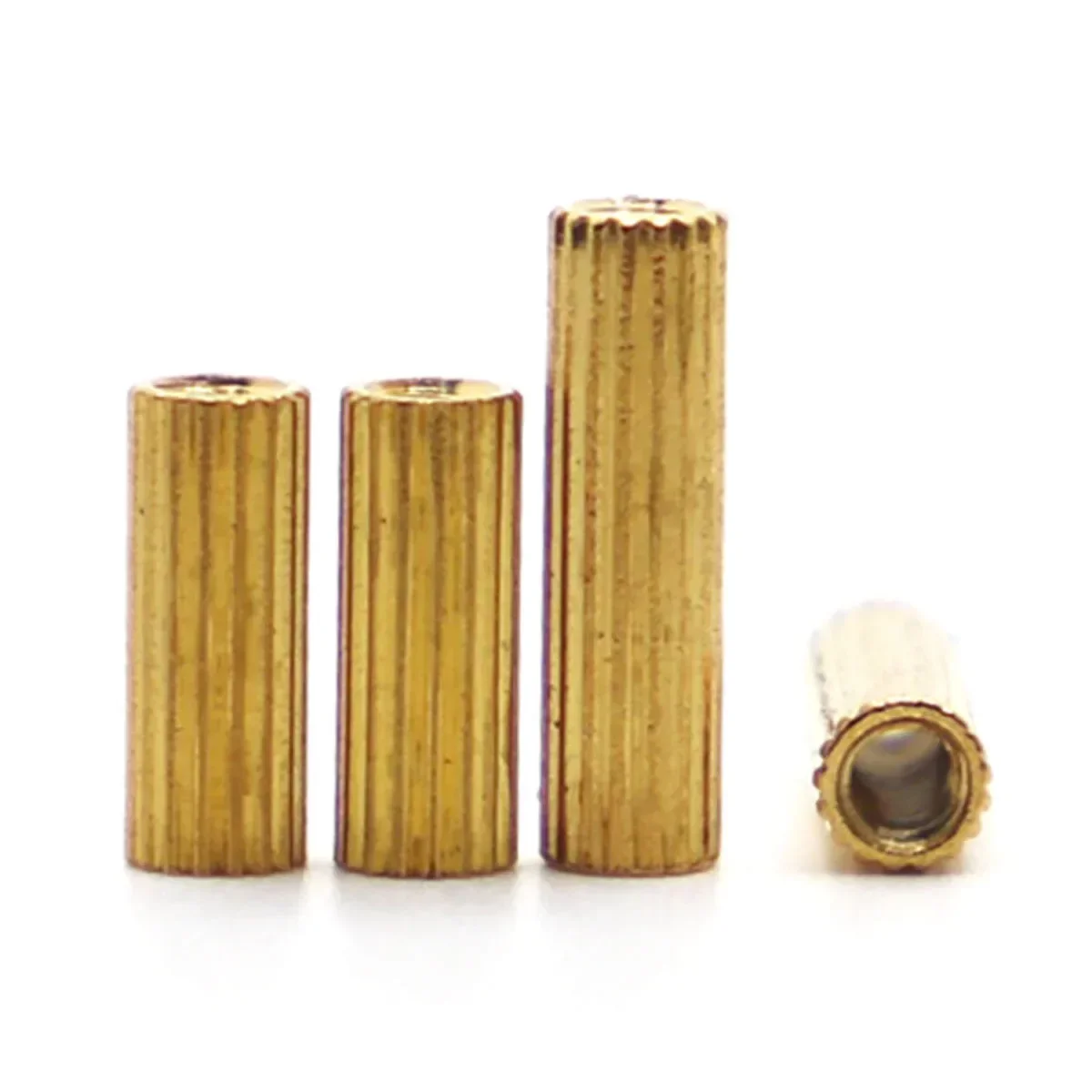 Brass Round Standoff Spacer 2mm Female to Female Thread M2 Threaded Spacer L 3mm-30mm for Electronic Components