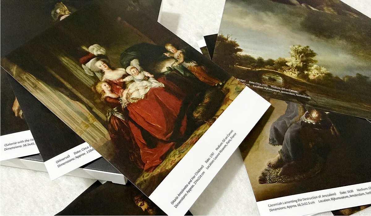 30Pcs Rembrandt Vintage Oil Painting Postcards Set Art Greeting Cards Collection For DIY Home Wall Decor Art Lovers Gift