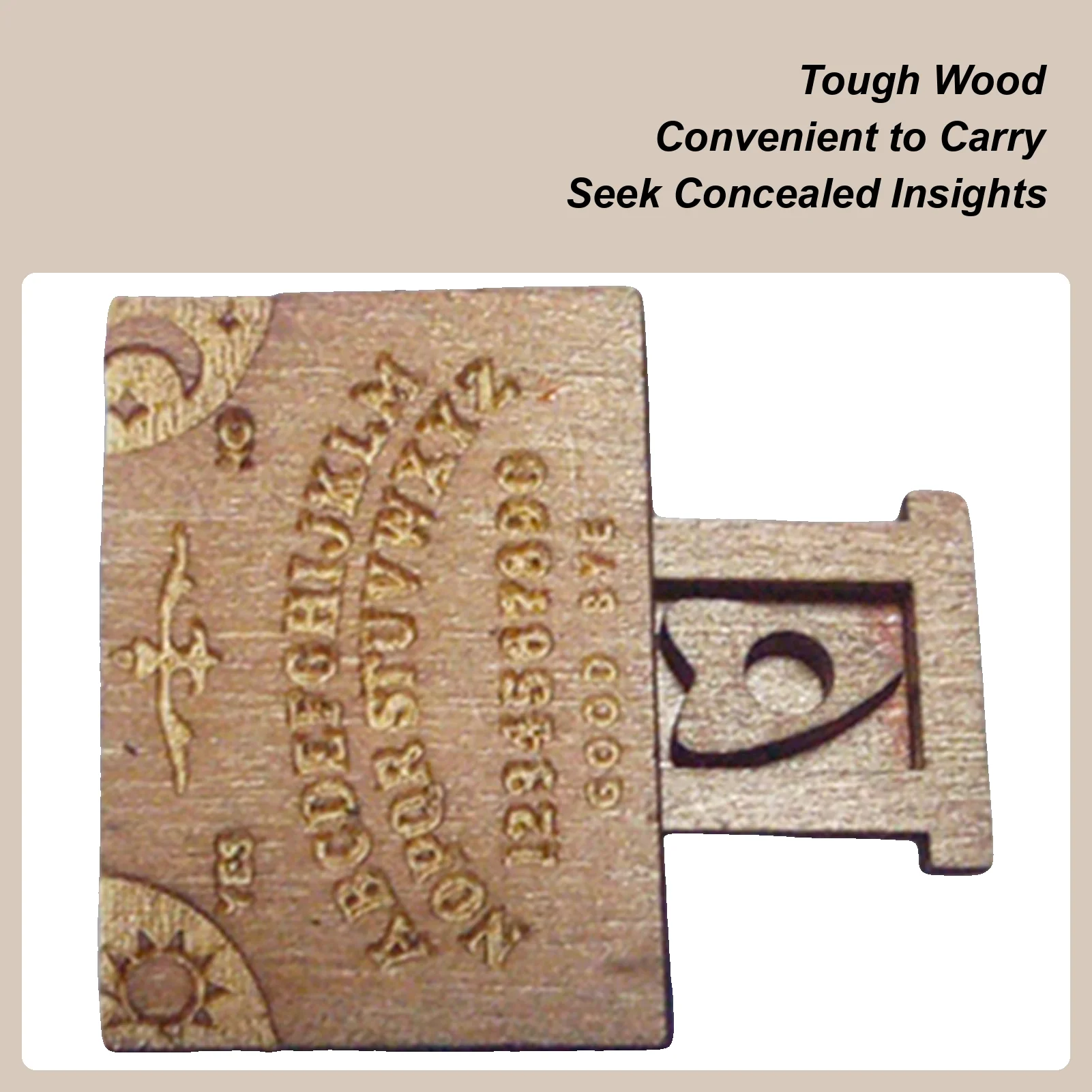 

Миниатюрная доска для спиритических сеансов, миниатюрная деревянная доска для спиритических духов с досками, инструменты для гадания с выдвижным ящиком, пейзаж