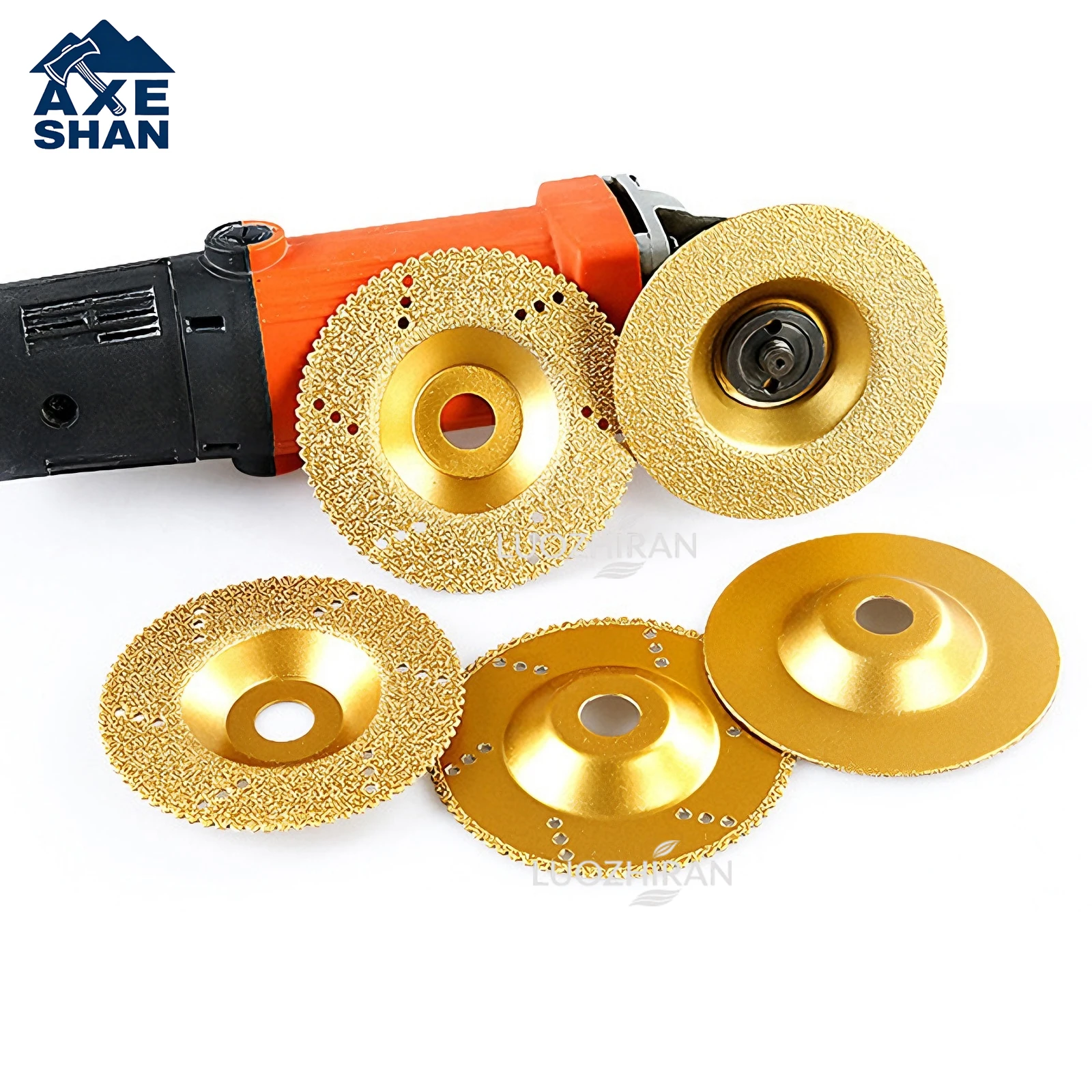 

100mm Brazed Welding Diamond Grinding Balde Bowl-shaped Cutting Disc for Angle Grinder Stone Polishing Power Tool Accessories