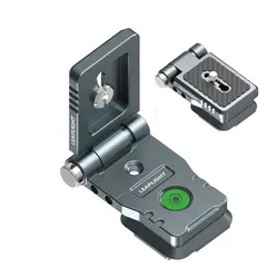 2025 Foldable L Bracket Vertical Horizontal Switching Quick Release Plate w Arca Dovetail Base for Camera Tripod DJI Stabilizers
