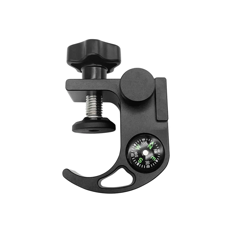 NEW Universal GNSS GPS Pole Clamp 180 Degrees Vise with Compass Replace Size 26mm - 38mm Pole Holder Mount