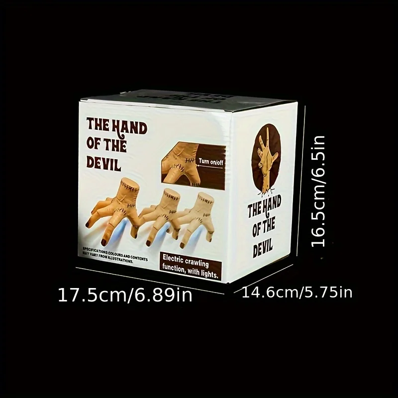 Children's Halloween Carnival Ghost Hand Prank Toy, New Halloween Crawling Hand, Funny Halloween Palm Hand Prank Toy, Realistic Ghost Hand Costume Prop Decoration, Holiday Prank Toy, Decoration Prank Toy (Battery Required)
