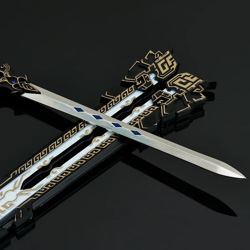 24 cm/9,45 pollici Periferiche di gioco Armi per arti marziali Pure Yang Spada in metallo con fodero Giocattolo Coltello Artigianato Ornamenti per il desktop Regali per ragazzi