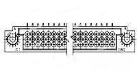 

Spot TE/446852-1 connector M55302/129-09 BRD EDGE 90P 2.54