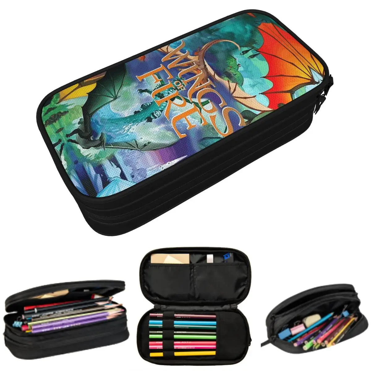 

Wings Of Fire All Together Pencil Cases Large Storage Pen Bags Pen Box Pencil Pouch For Boys Girls Students Stationery School