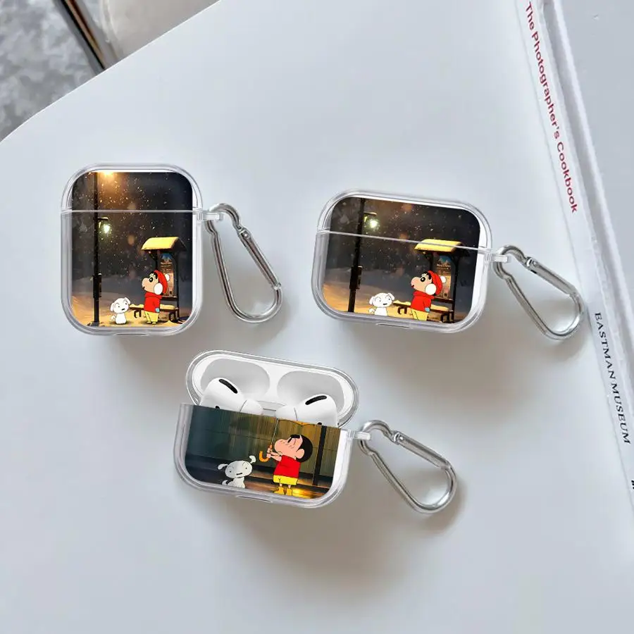 

Case For Airpods 1 Pro 3 4 Pro2 2 Pro3 Clear Earphone Cases Cover Cute Cartoon Boy Dog Art