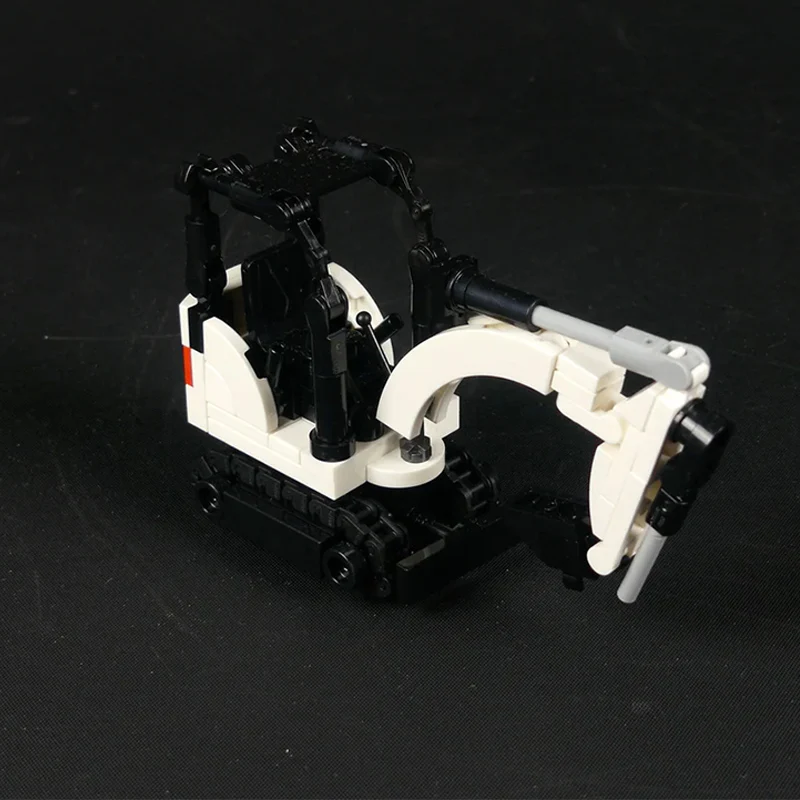 City Car Model MOC Building Bricks E14 Mini Agricultural Excavator Modular Technology Gifts Holiday Assemble Children Toys Suit