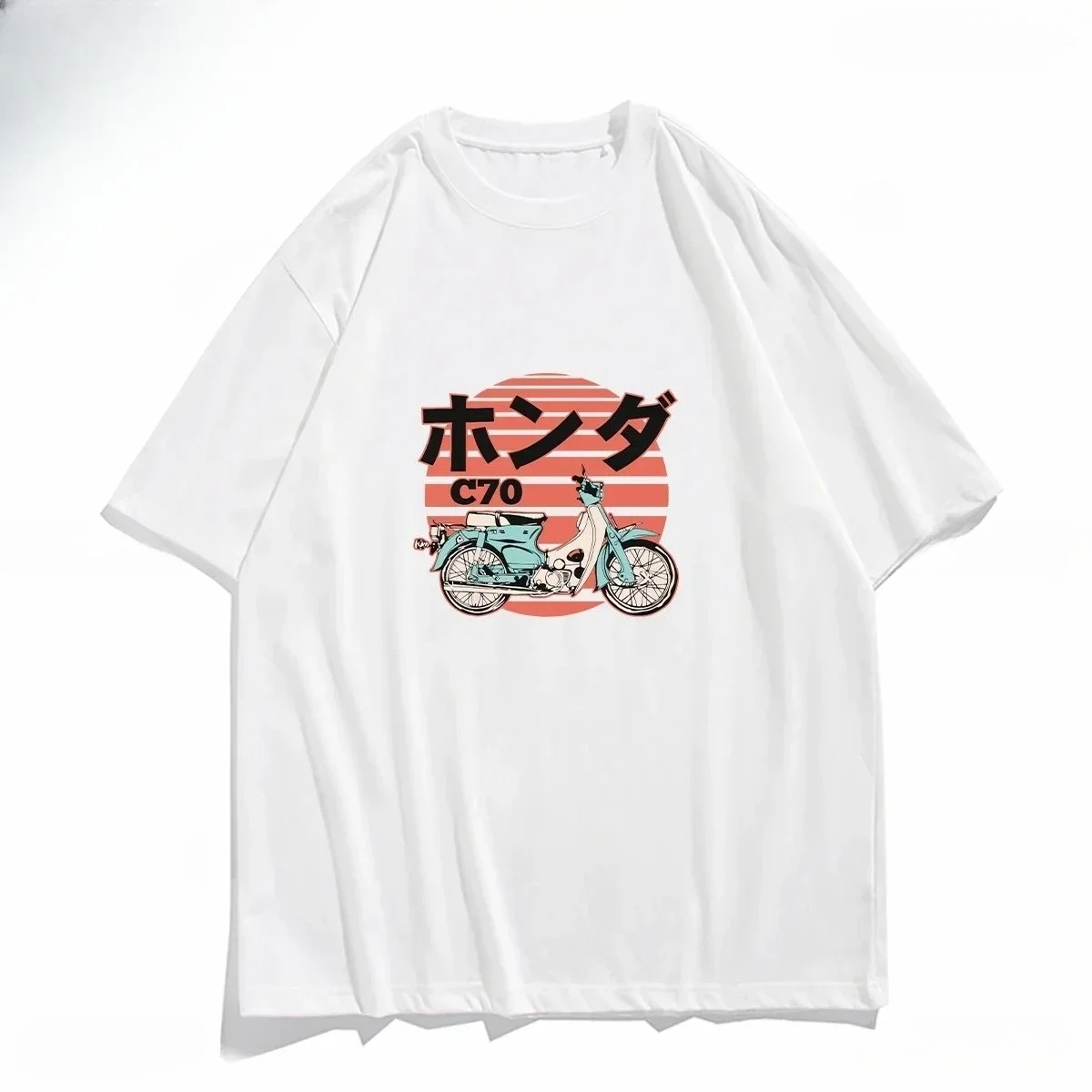 

Printed Shirt Graphic T-shirt Women's Clothing Fashion Harajuku Vintage T-shirt Vintage Japanese Motorcycle Classic