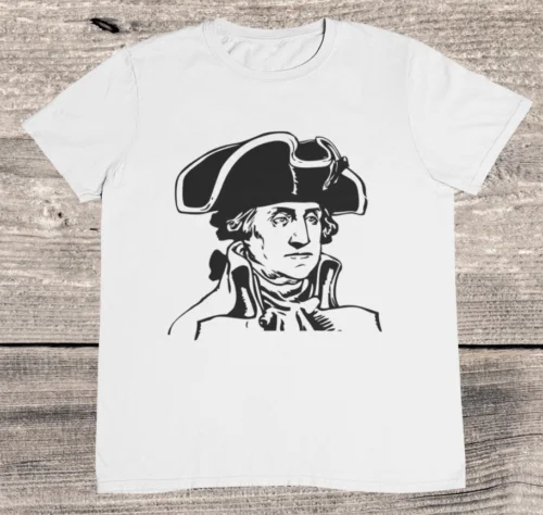 Kaus George Washington-klasik-sejarah Amerika-100% katun Premium