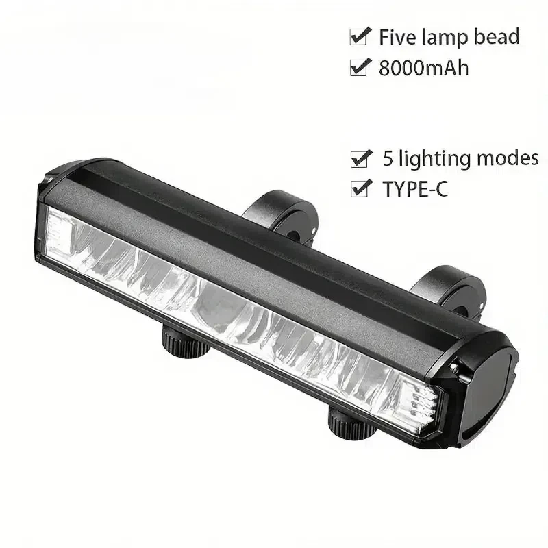 

Ультраяркие светодиодные велосипедные фары, перезаряжаемые через USB велосипедные фары - 5 режимов, велосипедные фары, горный внедорожный велосипед