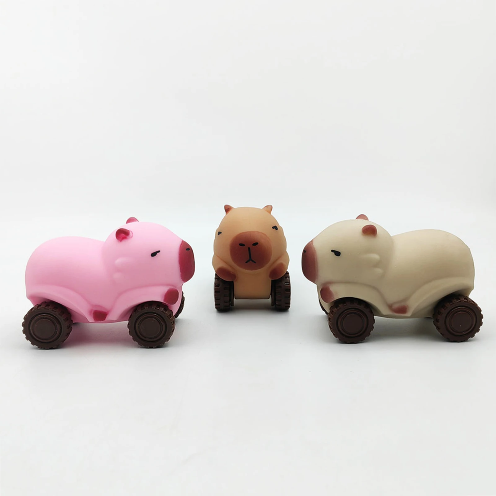 Capivara squeeze carro brinquedo extensível capivara carro com rodas criativo alívio do estresse brinquedo sensorial engraçado capivara brinquedo fidget