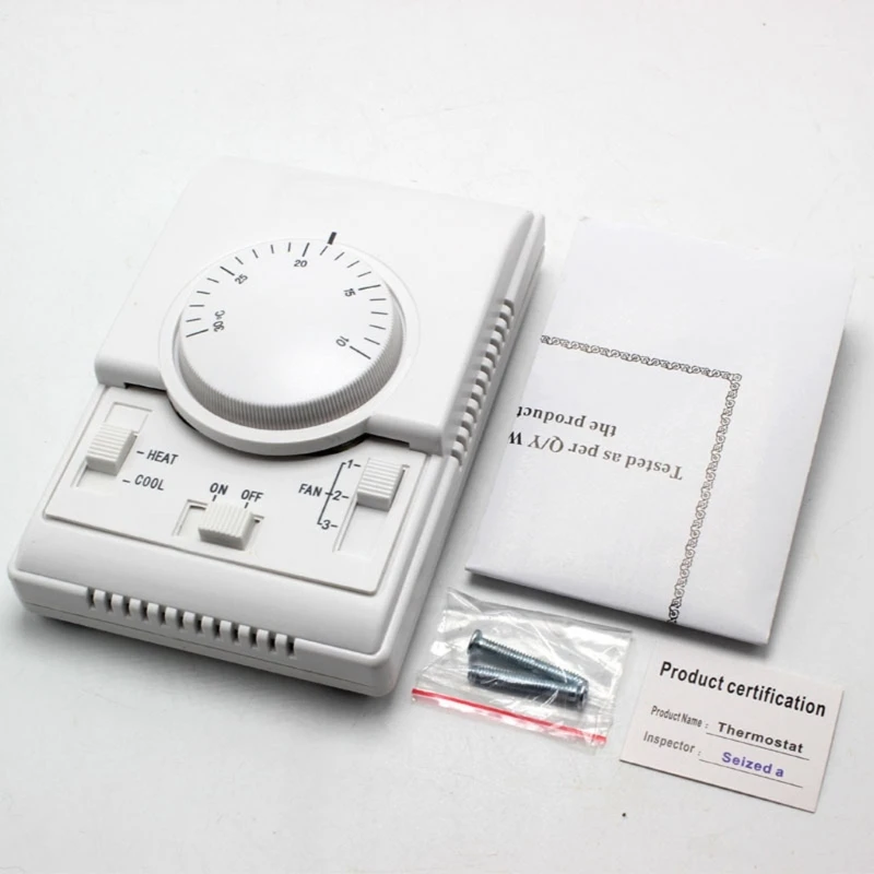 HVAC Thermostat for Manual Heating and Cooling Changes, Mechanical Temperature Controller with On Off Function high quality