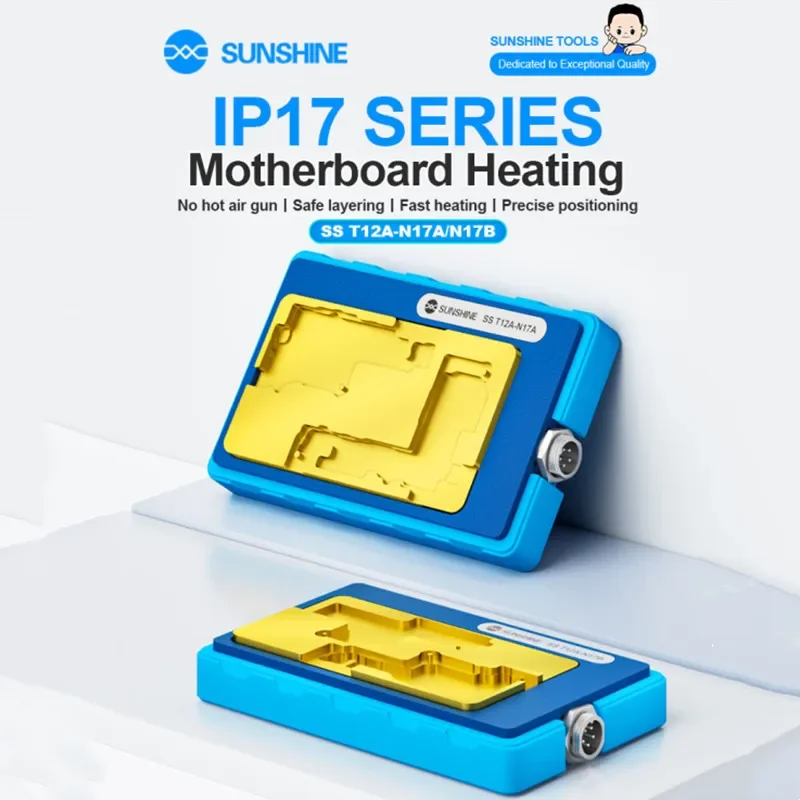 SUNSHINE SS T12A-N17A/N17B Motherboard Repair Heating Module for IP17/17 Air/17 Pro/17 Pro Max Fast Heating Precise Positioning