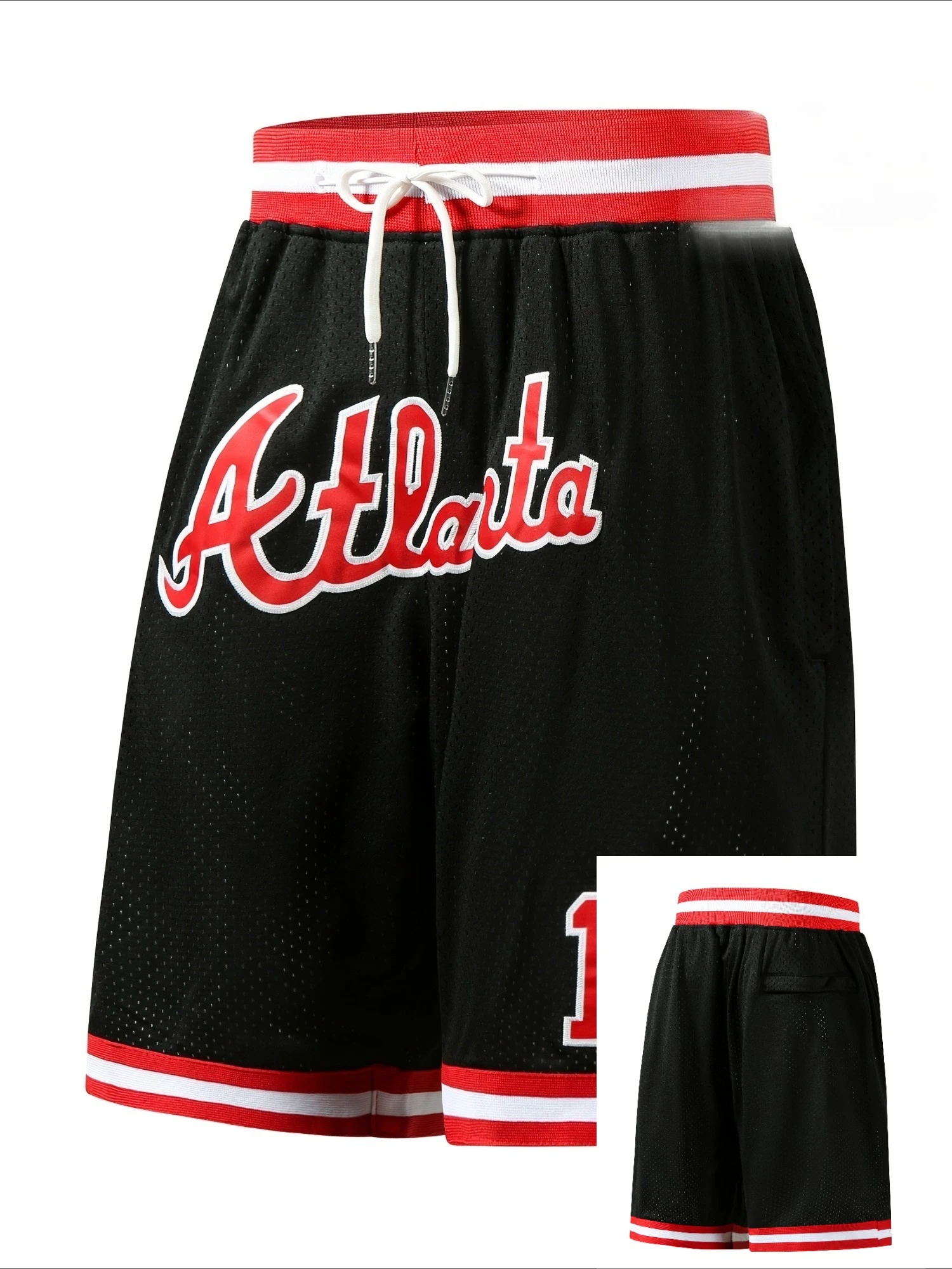 Fashion Retro Basketball Shorts Size 13 Letter Print Loose Training Running Outdoor Casual Shorts Quick Drying Short Pants Moto