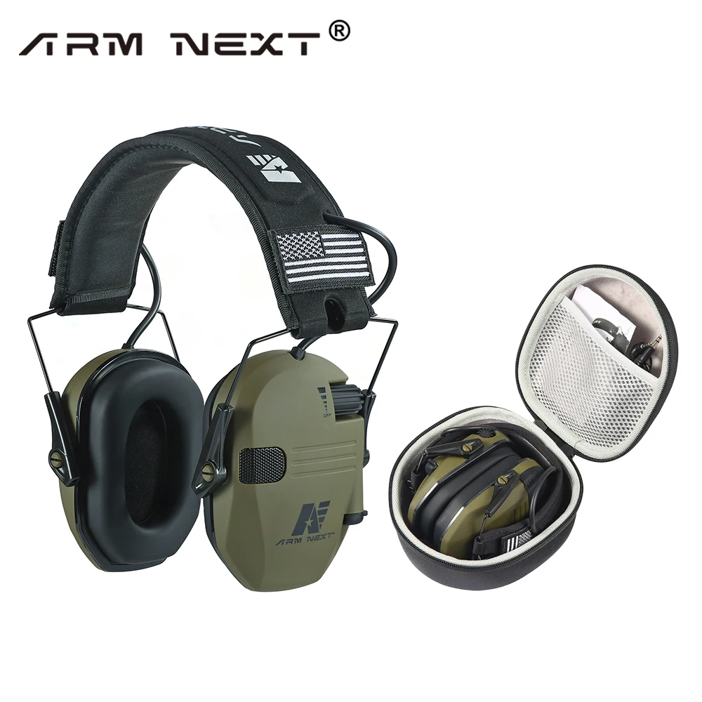 

Electronic Headphones ARM NEXT D20 Hunting Shooting Ear Protection Ear Plugs Noise Cancelling Slim Hearing Protection Earmuffs