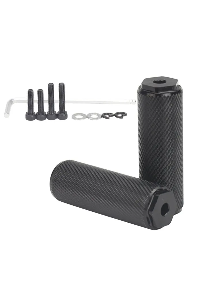 AliExpress NONE 1Pair Bicycle Alloy Pedal Stunt Pegs Mountain Bike Accessory Seat Axle Cylinder Small Hole Black Alloy Peg Stunt