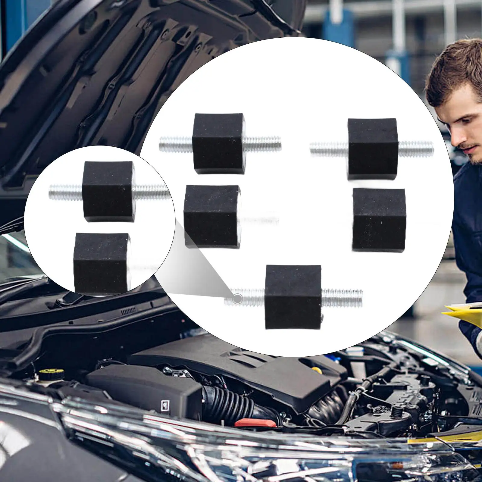 I supporti della pompa del carburante da 5 pezzi sostituiscono la staffa del coperchio del motore per VW Golf MK2 Auto