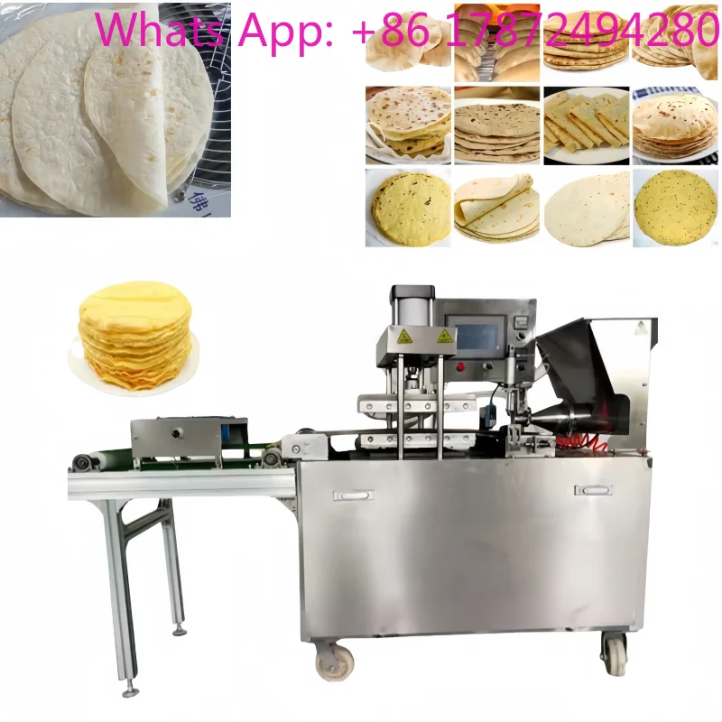 New Model Fully Automatic Tortilla Production Line 800-3000pcs/hour Automatic Roti Making Machine