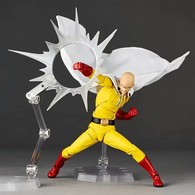 حار الأصلي Kaiyodo واحد لكمة رجل Saitama مذهلة ياماغوتشي Revoltech Saitama أنيمي عمل جمع أرقام نموذج اللعب هدية