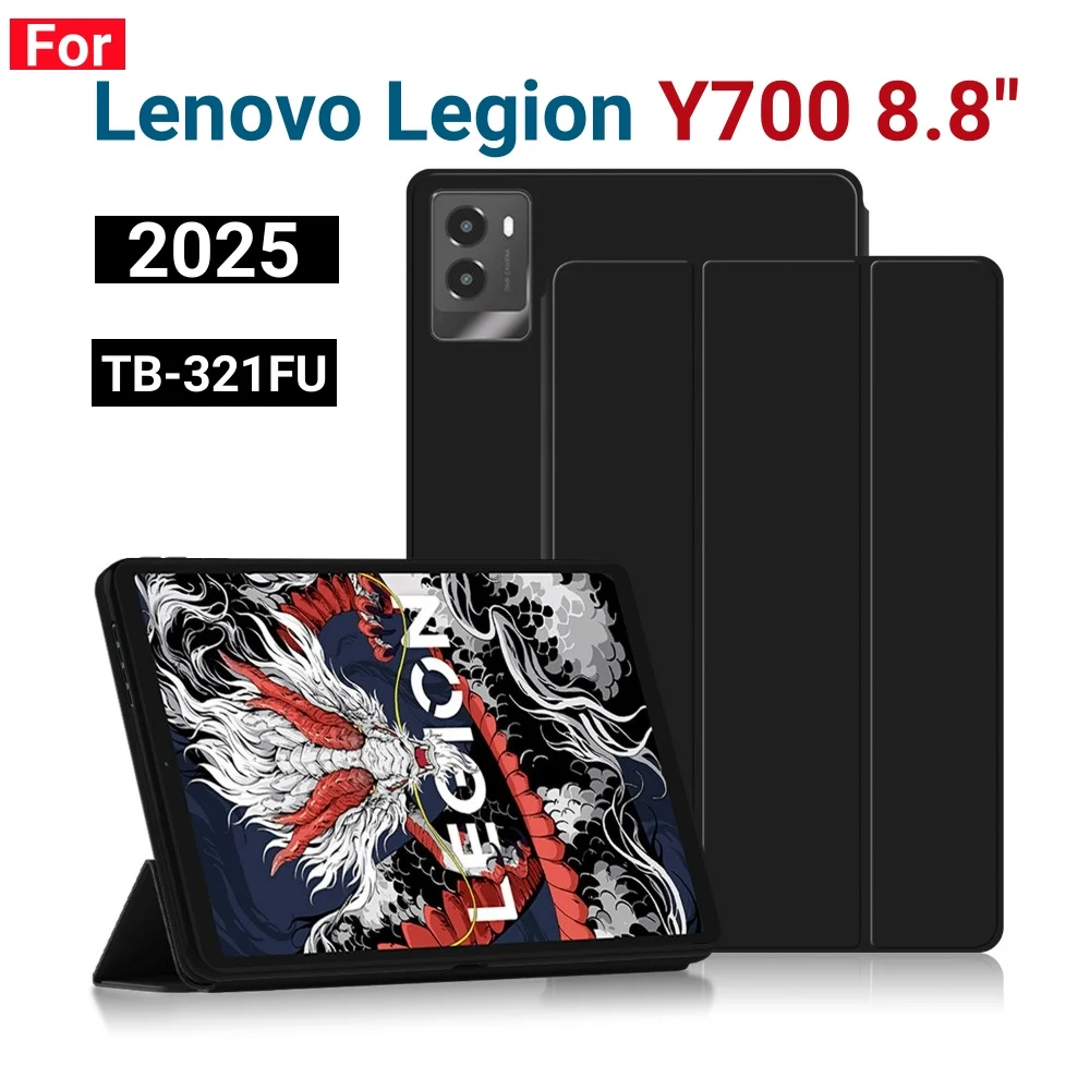 For Lenovo Legion Y700 2025 Game Tablet Back Case Funda For LEGION Y700 3rd Gen 8.8 inch TB321FU Sleep Wake-Up Shell Cover