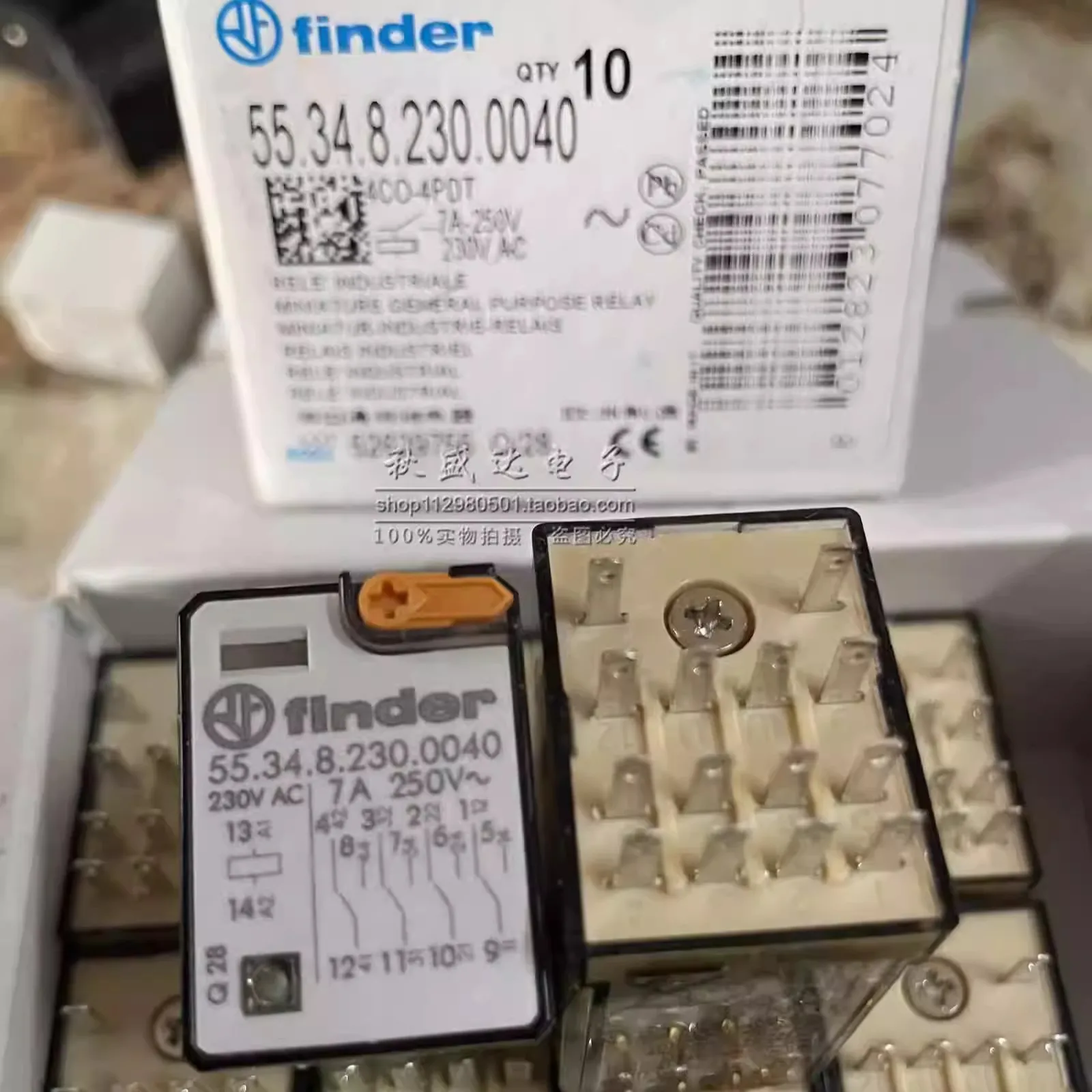 New original 55.34.8.230.0040 230VAC 7A 14-pin intermediate relay