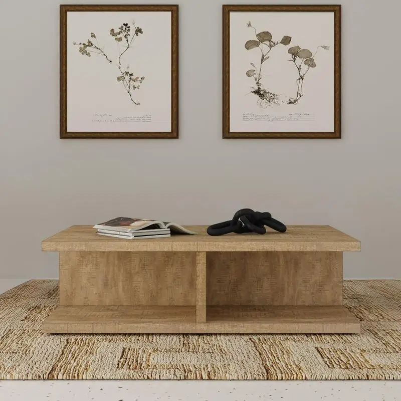 Rectangular Mango Coffee Table - Modern Design, Sturdy Build, Ideal for Living Room, Stylish Home Furniture
