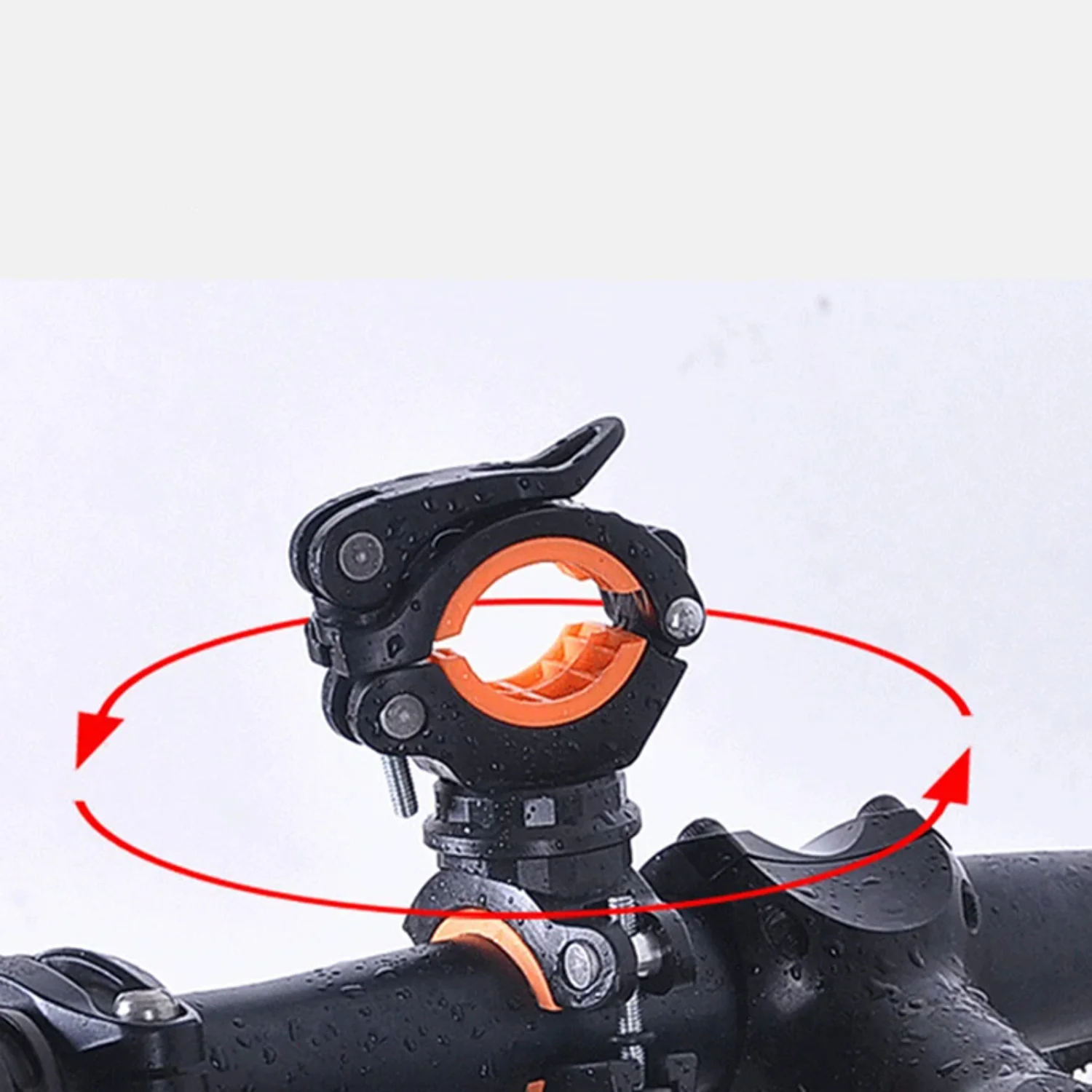 Bicycle Light Bracket Bike Lamp Holder  Torch Headlight  Stand Quick Release Mount  Degree Rotatable