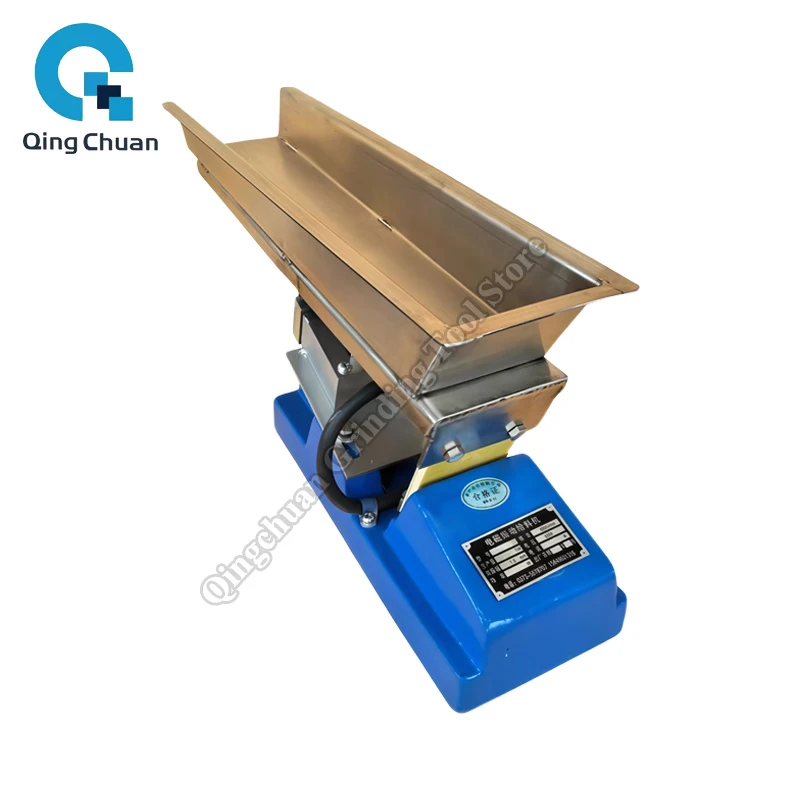 

Электромагнитный вибрационный питатель с контроллером для равномерной прямолинейной подачи материалов