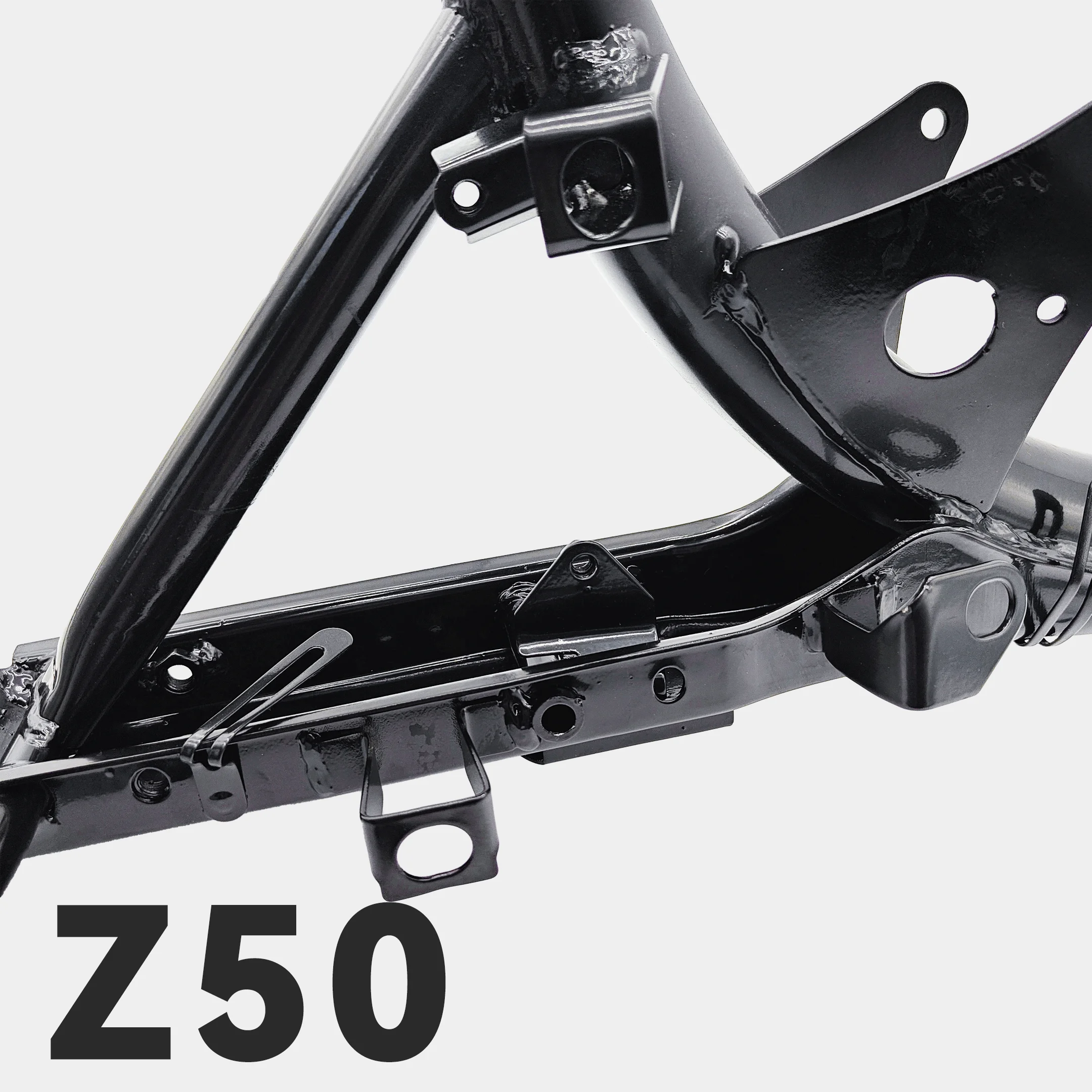 Z50 Monkey Integrated Frame 700mm Black Motorcycles Bearing Beam for Z50 1967-1979