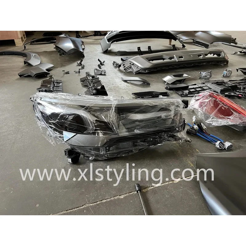 

Clrak AutomobilHigh Quality Body Kit for Hilux Vigo 05-13 Upgrade to 2021 Rocco BodyKit Front Rear Bumper With Hood Fender