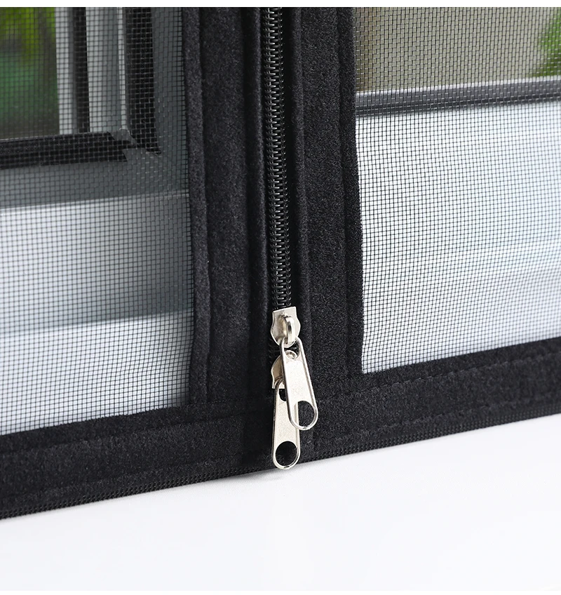 Maßgefertigte Größe, selbstklebendes Reißverschluss-Moskitonetz, Moskitonetz gegen Mücken, Fensternetz gegen Mücken, Tür- und Fensternetz. – Detail 12