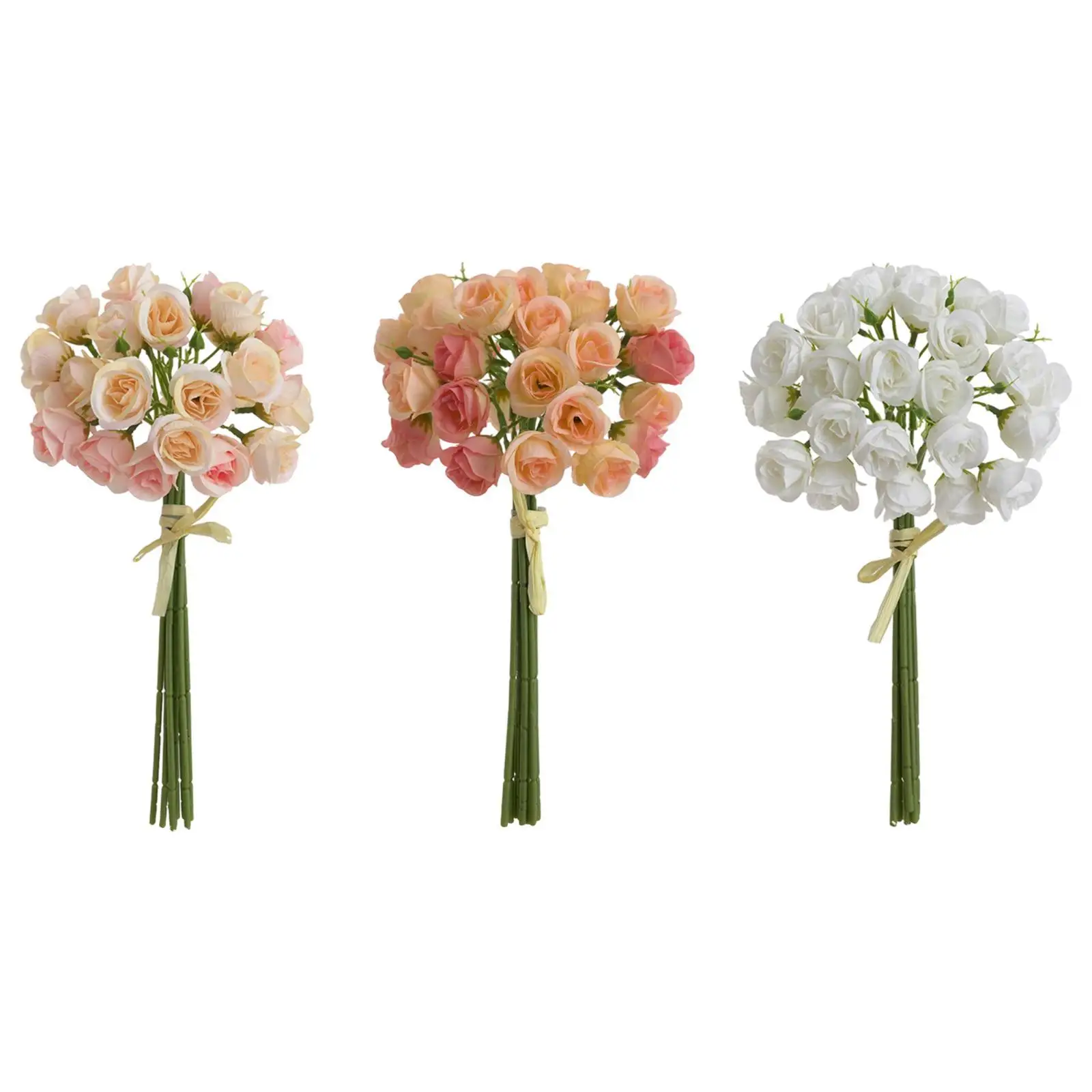 باقة الورود الاصطناعية باقات الورود الحريرية لطاولة الطعام المركزية للمنزل