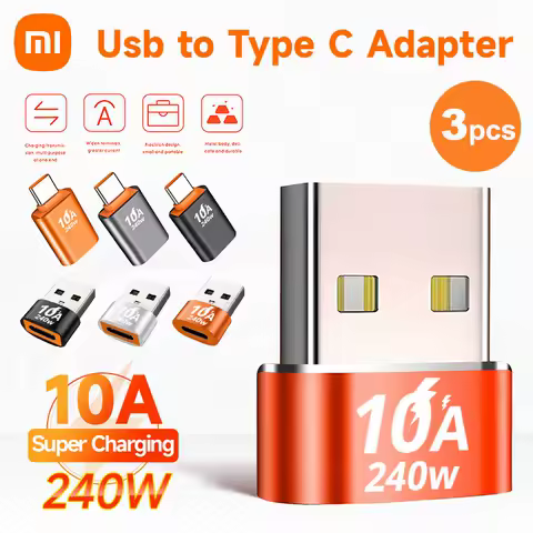 Xiaomi Cable 10A Type C Female to USB A Male Adapter OTG Converter For iPhone 15 14 max Samsung Galaxy S23 S22 Ultra AirPods pro