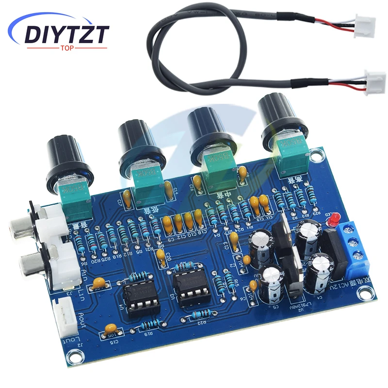 XH-M164 NE5532 Stereo-Vorverstärker, Vorverstärker, Tone Board Audio, 4 Kanäle, Verstärkermodul, 4 Kanäle, Steuerkreis, Telefonvorverstärker